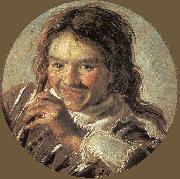 HALS, Frans Boy holding a Flute (Hearing) oil painting artist